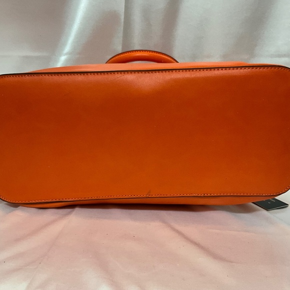Versace 1969 collection; lock feature handbag/shoulder, red tan  112-B3a - Picture 2 of 11